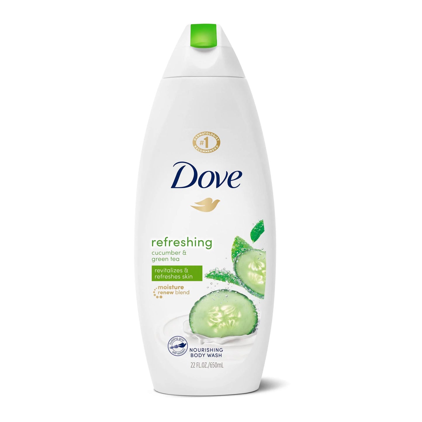 DOVE Refreshing Cucumber & Green Tea Scent Body Wash | For Sensitive Skin , 0% Sulphate - 500 ml