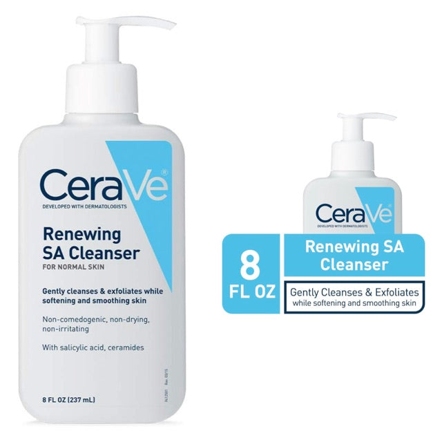 CERAVE Renewing SA Cleanser For Normal Skin Acne-Prone Skin - 236 ml