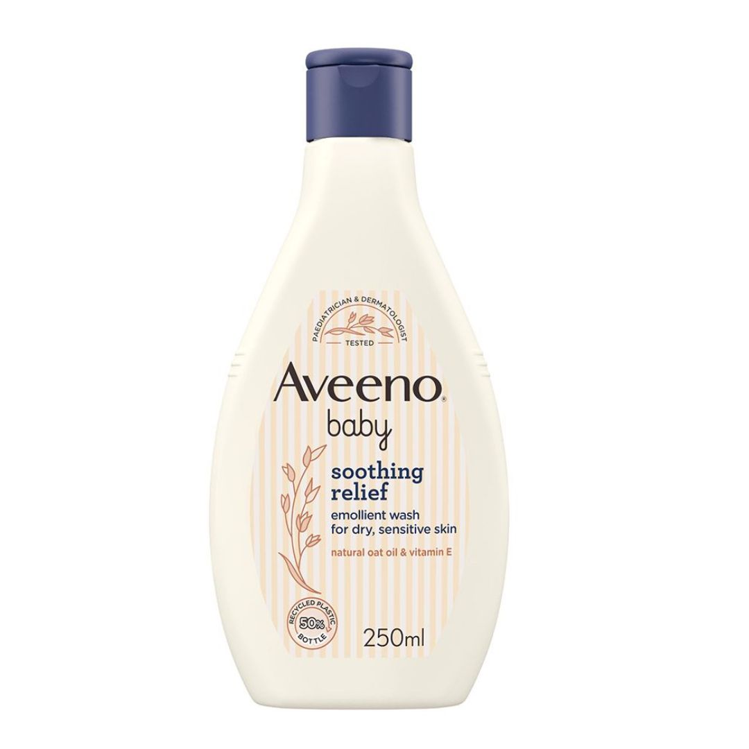 AVEENO Baby Soothing Relief Emollient Wash | For Dry , Sensitive Skin - 250 ml