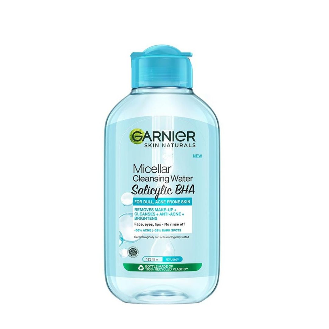 GARNIER Micellar Water Salicylic BHA For Dull, Acne Prone Skin - 125 ml