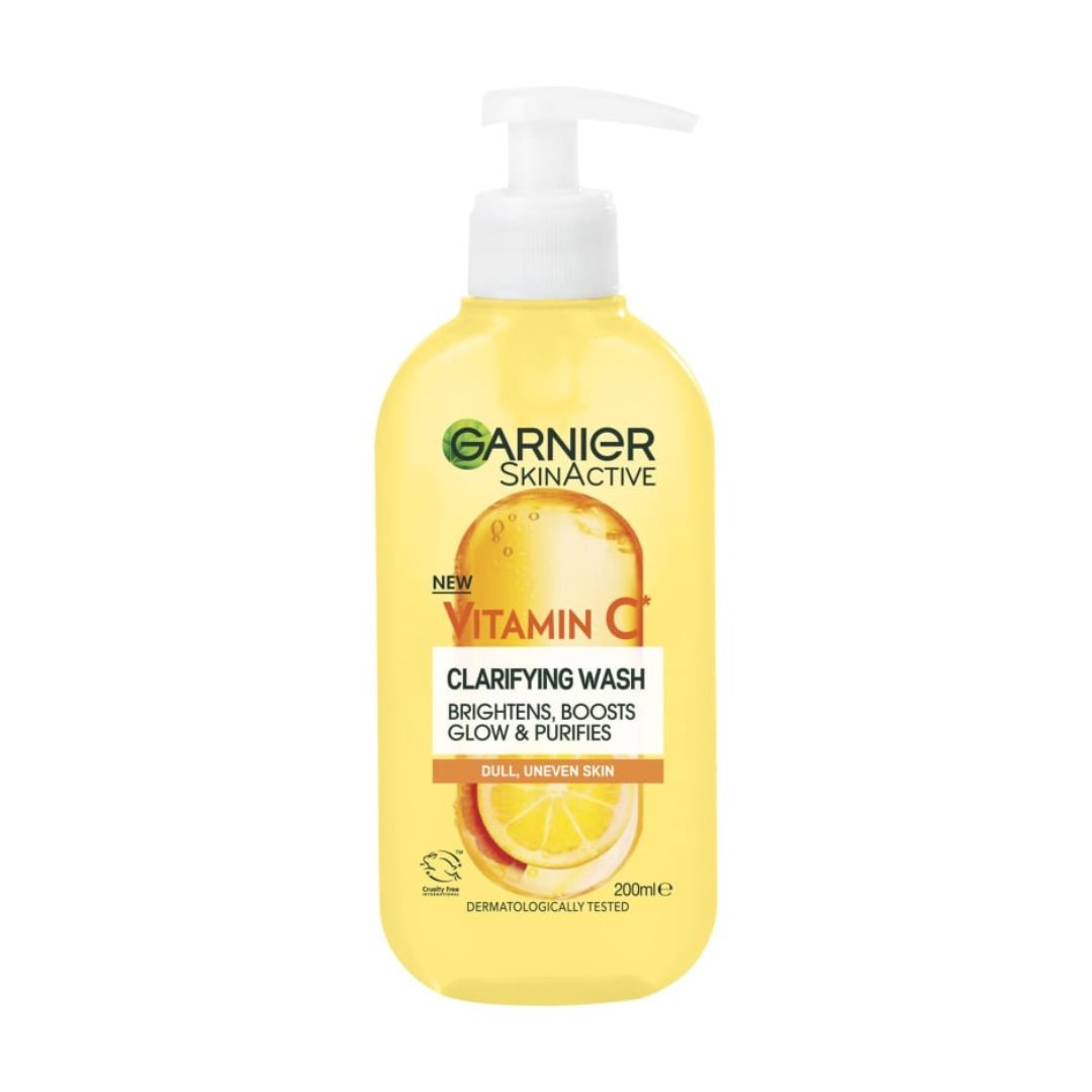 GARNIER SKINACTIVE Vitamin C Clarifying Wash| Cleansing Facegel with Vitamin C - 200 ml