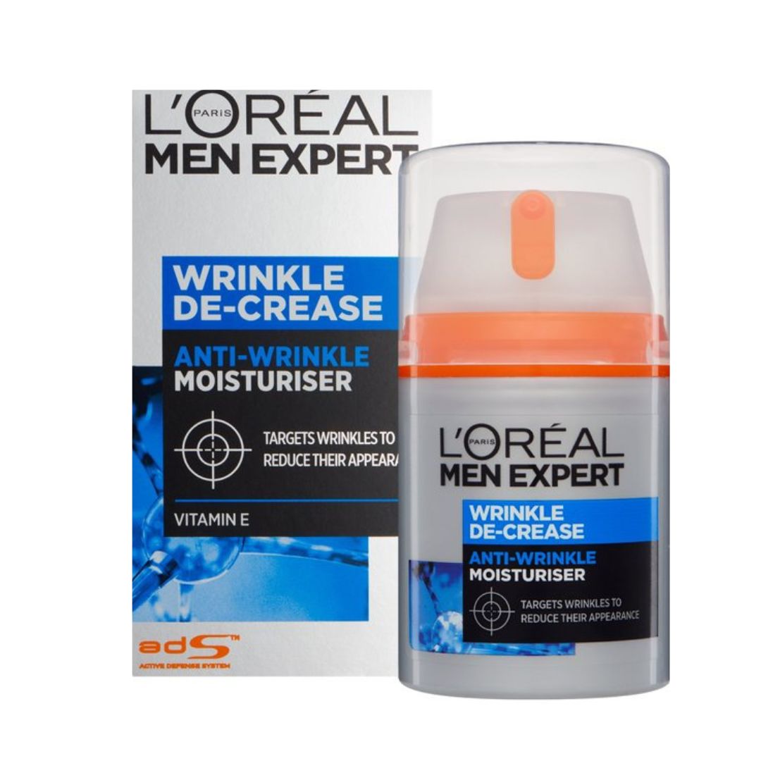 LOREAL MEN EXPERT Wrinkle De-Crease Anti-Expression Wrinkles Moisturizing Cream - 50 ml