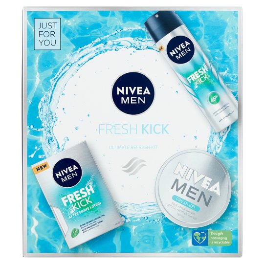 NIVEA Men Fresh Kick After Shave Lotion Instant Freshness & Hydration with Mint & Cactus Water - 100Ml Made In Germany