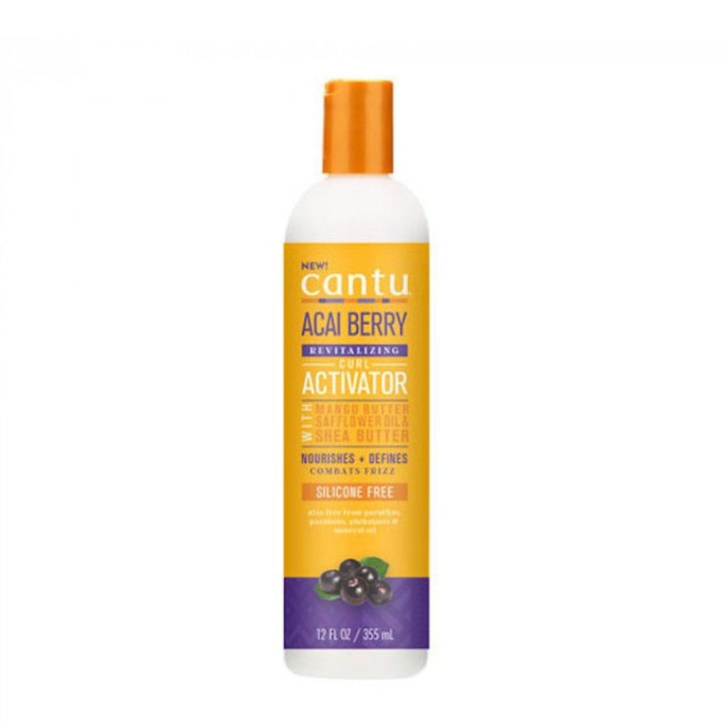 CANTU Acai Berry Revitalizing Curl Activator With Mango Butter, Sufflower Oil & Shea Butter - 355 ml