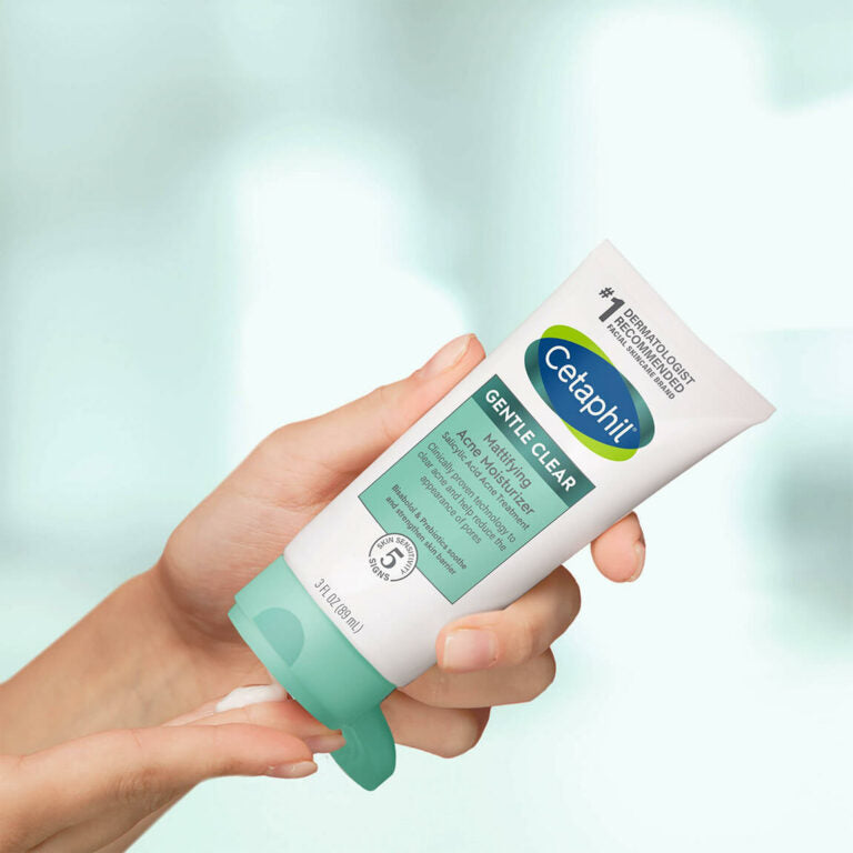 CETAPHIL Gentle Clear Mattifying Acne Moisturizer with Salicylic Acid Acne Treatment - 89ml