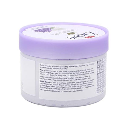 DOVE Exfoliating Body Polish Crushed Lavender & Coconut Milk - 298 g