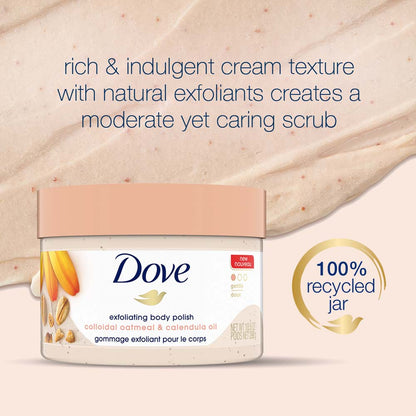 DOVE Gentle Exfoliating Body Polish Colloidal Oatmeal & Calendula Oil - 298 g