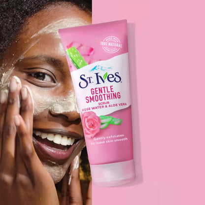 ST. IVES Gentle Smoothing Rose Water & Aloe Vera Face Scrub - 170g