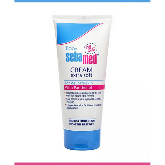 BABY SEBAMED PH5.5 Cream Extra Soft for Delicate Skin with Panthenol - 200ml - Made in Germany