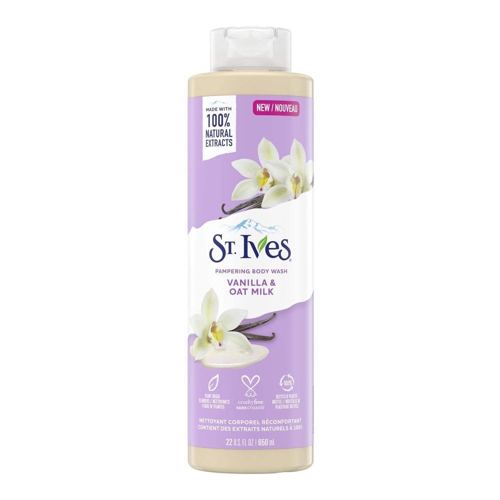 ST. IVES Vanilla & Oat Milk Body Wash - 650ml - Made in USA