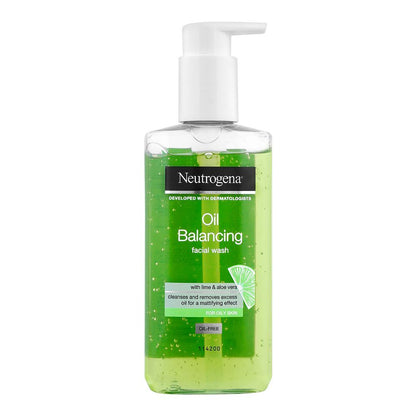 NEUTROGENA Oil Balancing Facial Wash with Lime & Aloe Vera - 200 ml