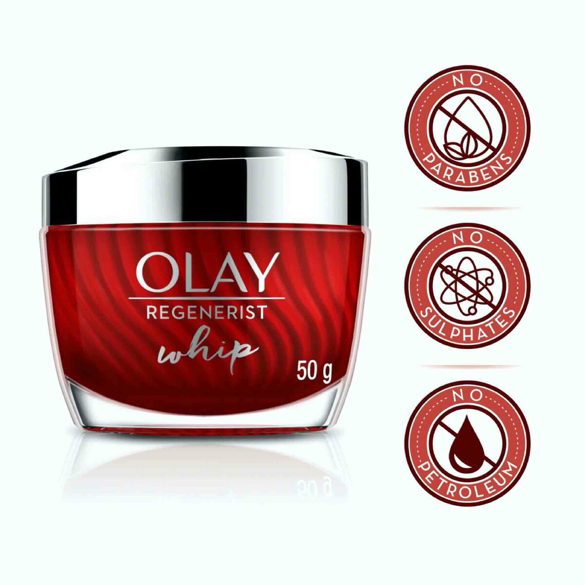 OLAY REGENERIST Whip Day Cream Face Moisturizer SPF 25 - 50 g - Fragrance Free, Light Weight