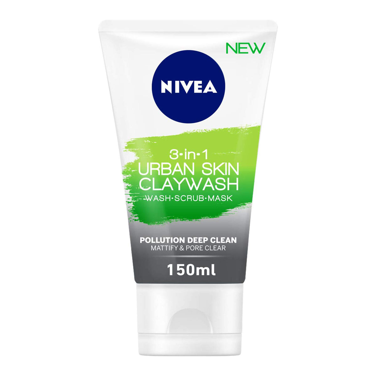 NIVEA Urban Skin 3 In 1 Detox Clay/Facial Wash - 150 ml