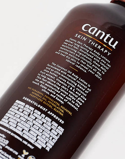 CANTU Skin Therapy Coconut Oil Hydrating Body Lotion Enriched with Shea Butter, Aloe, Fruit Extract & Vitamin C & E - 473ml