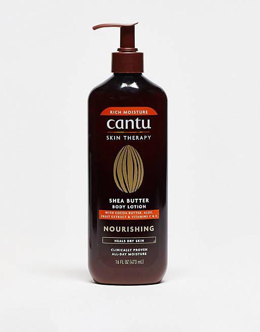 CANTU Skin Therapy Nourishing Shea Butter Body Lotion with Cocoa Butter, Aloe, Fruit Extract, Vitamin C & E - 473ml