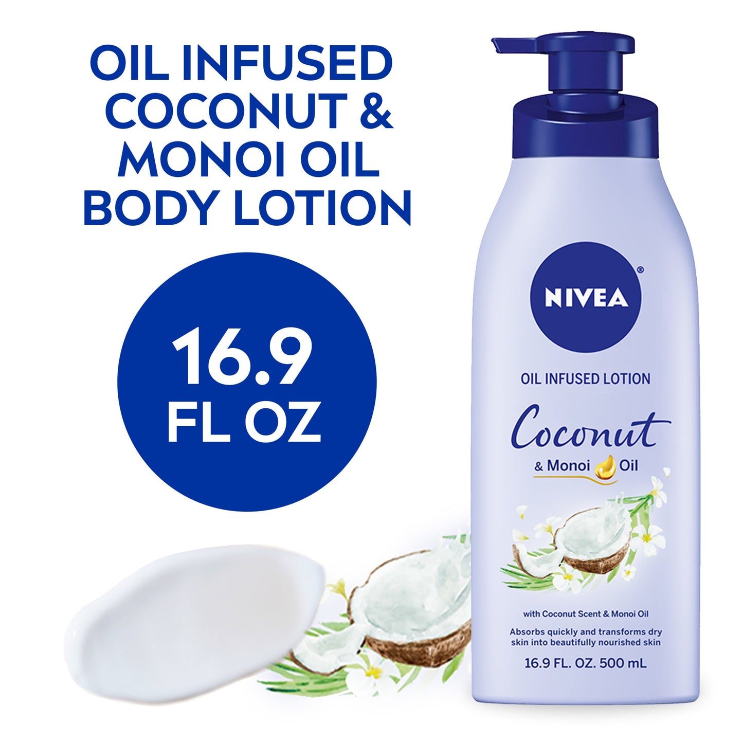 NIVEA Coconut & Monoi Oil Lotion - Normal To Dry Skin - 400 ml - Made In Spain