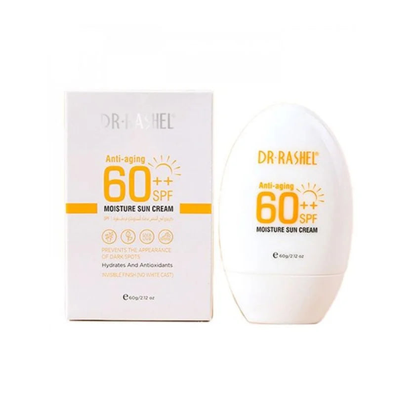 DR.RASHEL Moisture Sun Cream SPF 60++ Water and Sweat Resistant Sunscreen Anti-aging.