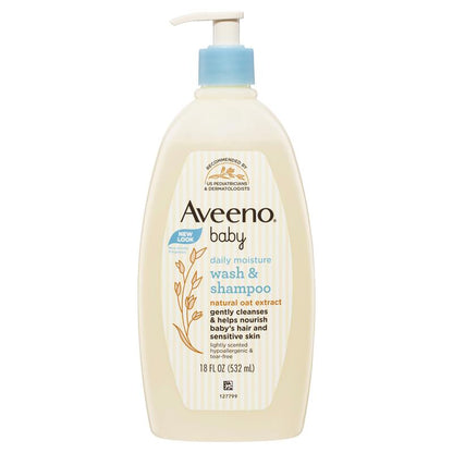 AVEENO BABY Daily Wash and Shampoo - 532 ml