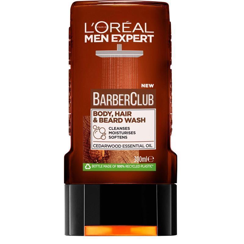 LOREAL Men Expert Barber Club 3 in 1 Shower Gel - Body, Hair & Beard - 300 ml