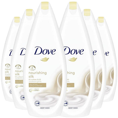 DOVE Silk Glow Nourishing Body Wash | Nourishes The Driest Skin, 0% Sulphate SLES - 500 ml