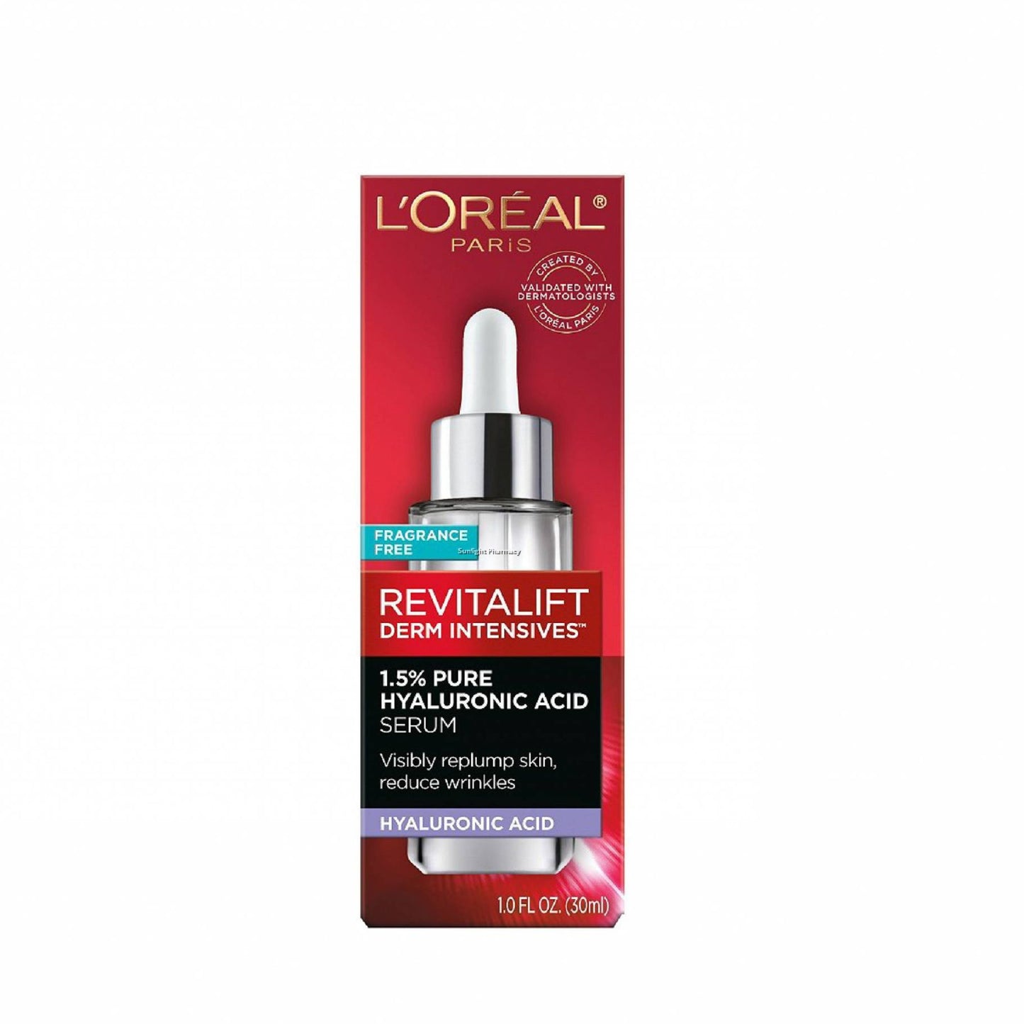 LOREAL PARIS Revitalift Triple Power LZR 1.5% Pure Hyaluronic Acid Serum | Replumps skin and reduces wrinkles. Fragrance-Free  - 30 ml