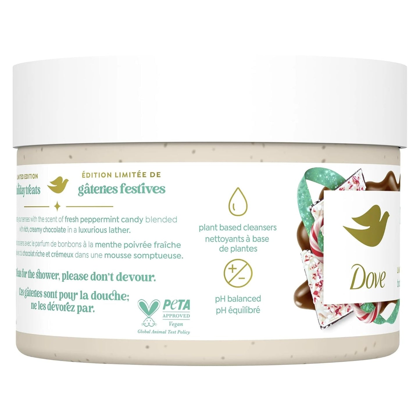 Dove Exfoliating Peppermint Bark Body Scrub - 298g