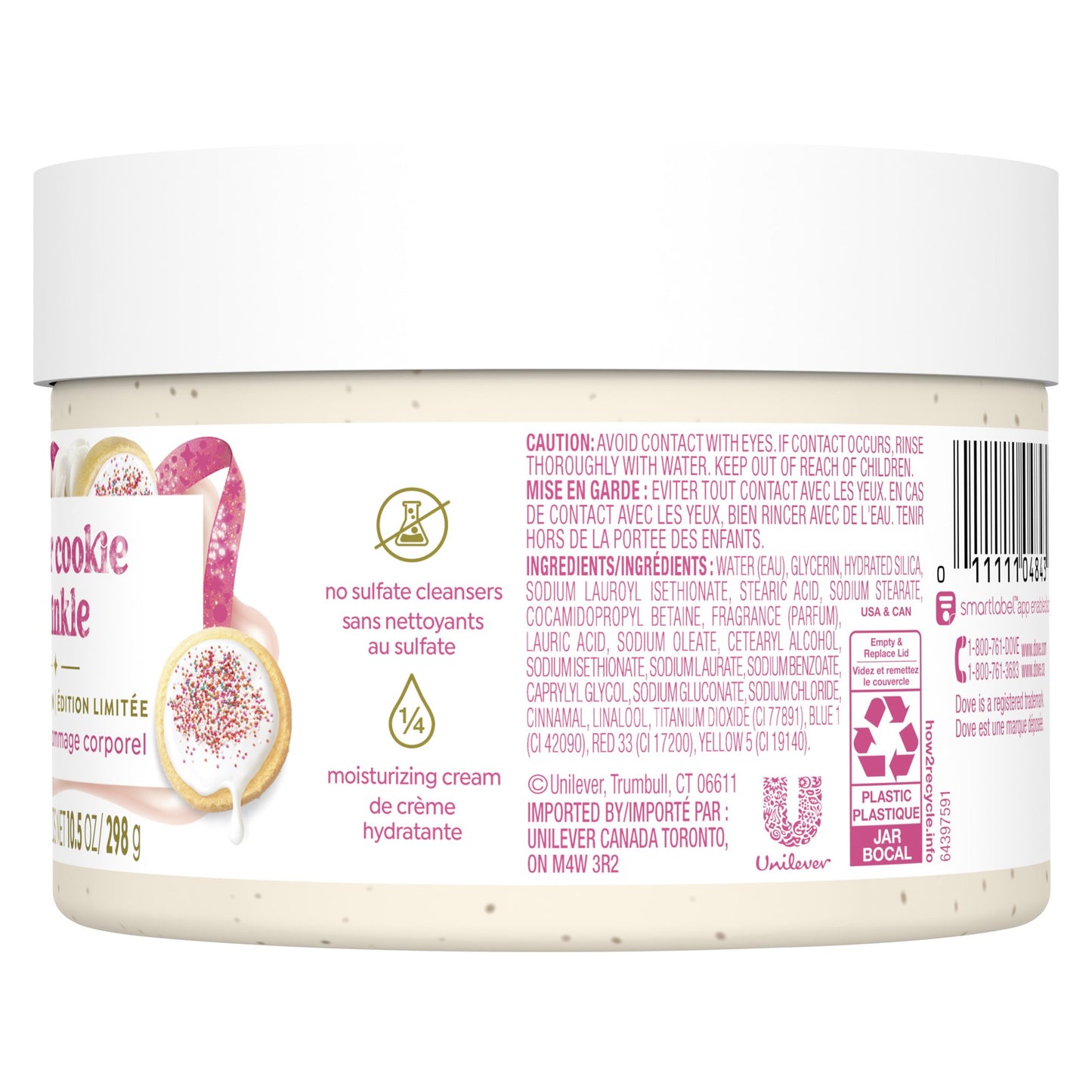 Dove Exfoliating Sugar Cookie Sprinkle Body Scrub - 298g
