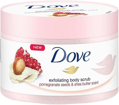 Dove Exfoliating Pomegranate Seeds and Shea Butter Body Scrub - 228g