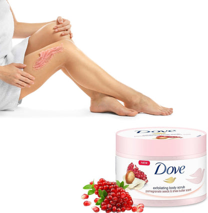 Dove Exfoliating Pomegranate Seeds and Shea Butter Body Scrub - 228g