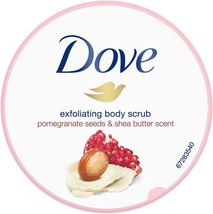 Dove Exfoliating Pomegranate Seeds and Shea Butter Body Scrub - 228g