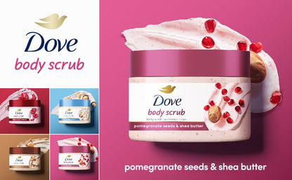 Dove Exfoliating Pomegranate Seeds and Shea Butter Body Scrub - 228g