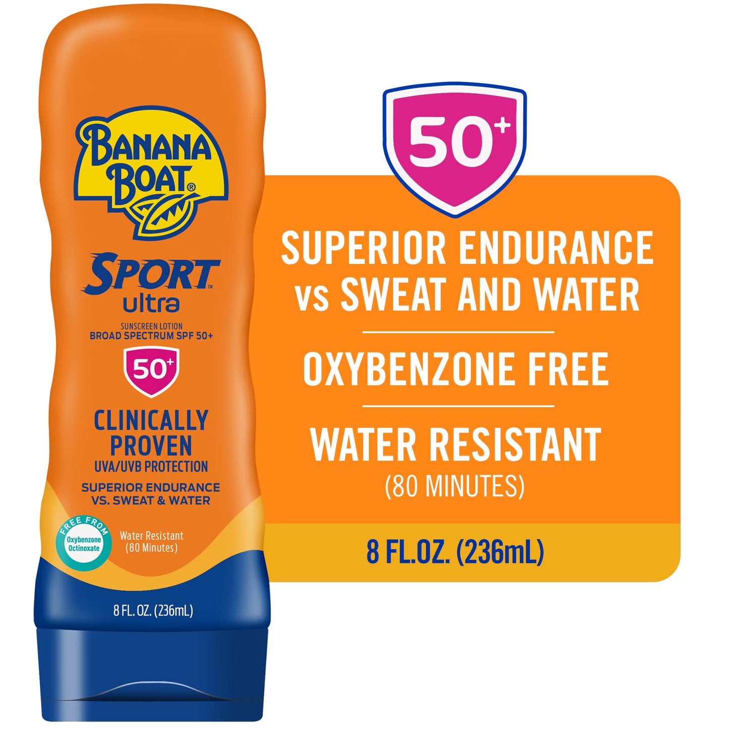 Banana Boat Ultra Sport Sunscreen Lotion New Formula SPF 50 - 240ml