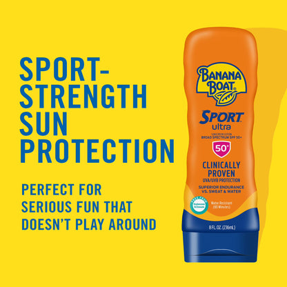 Banana Boat Ultra Sport Sunscreen Lotion New Formula SPF 50 - 240ml