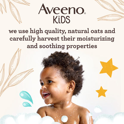 Aveeno Kids Bubble Bath for Sensitive Skin with Oat Extract - 567ml