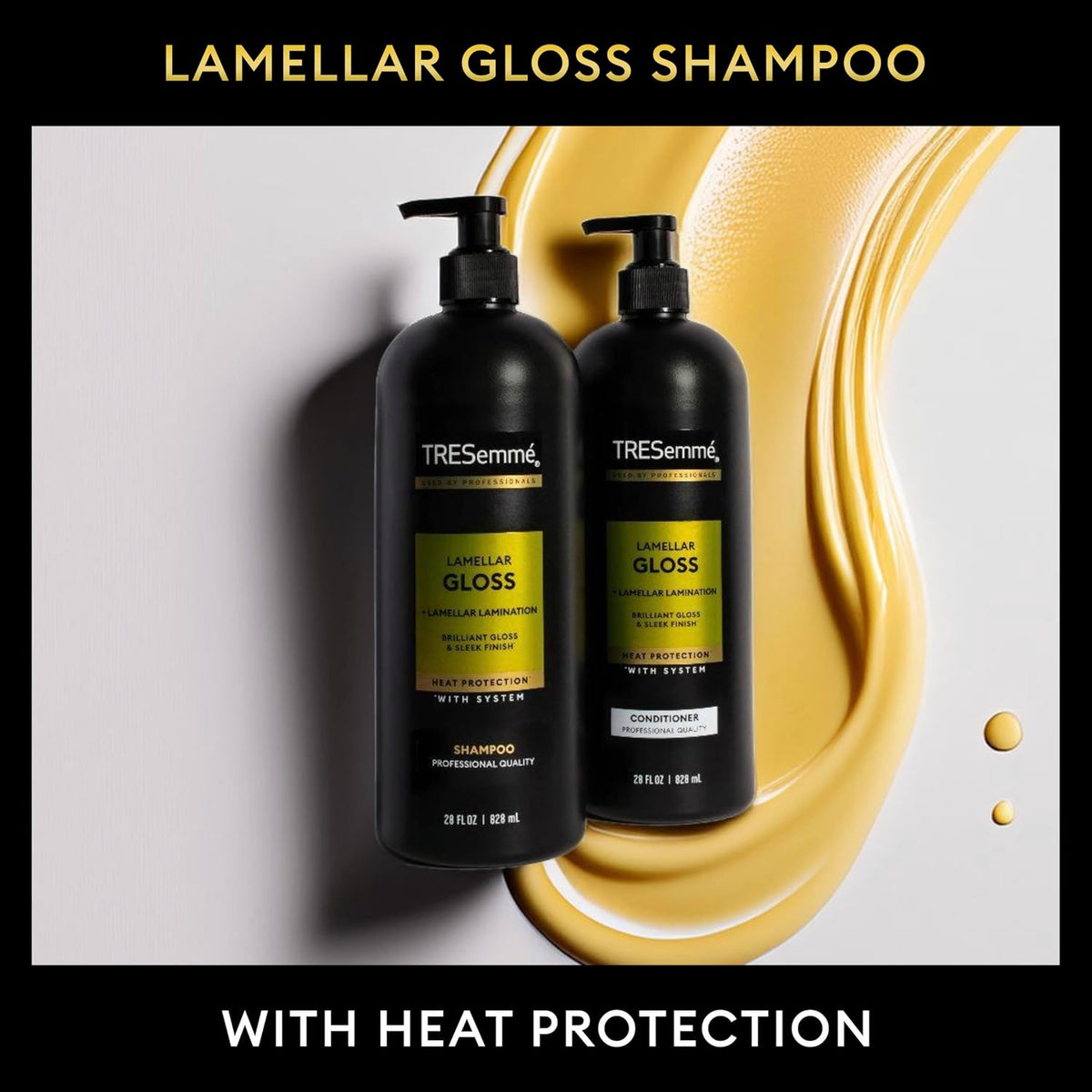 TRESemme Shampoo Lamellar Gloss Brilliant Gloss & Sleek Finish - 828ml
