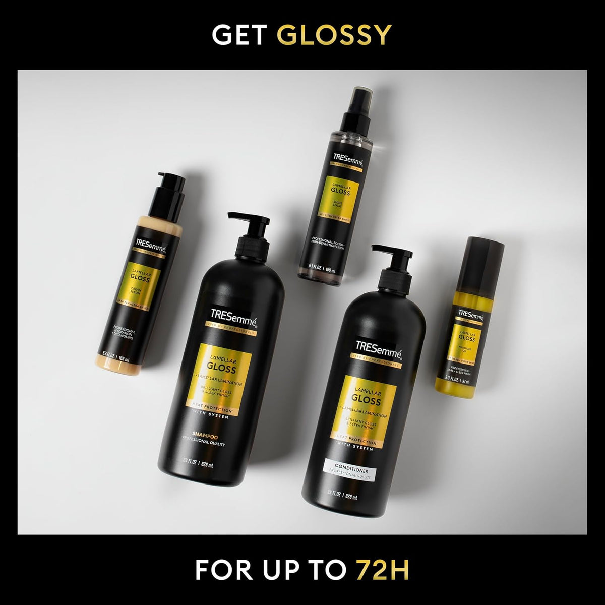 TRESemme Shampoo Lamellar Gloss Brilliant Gloss & Sleek Finish - 828ml
