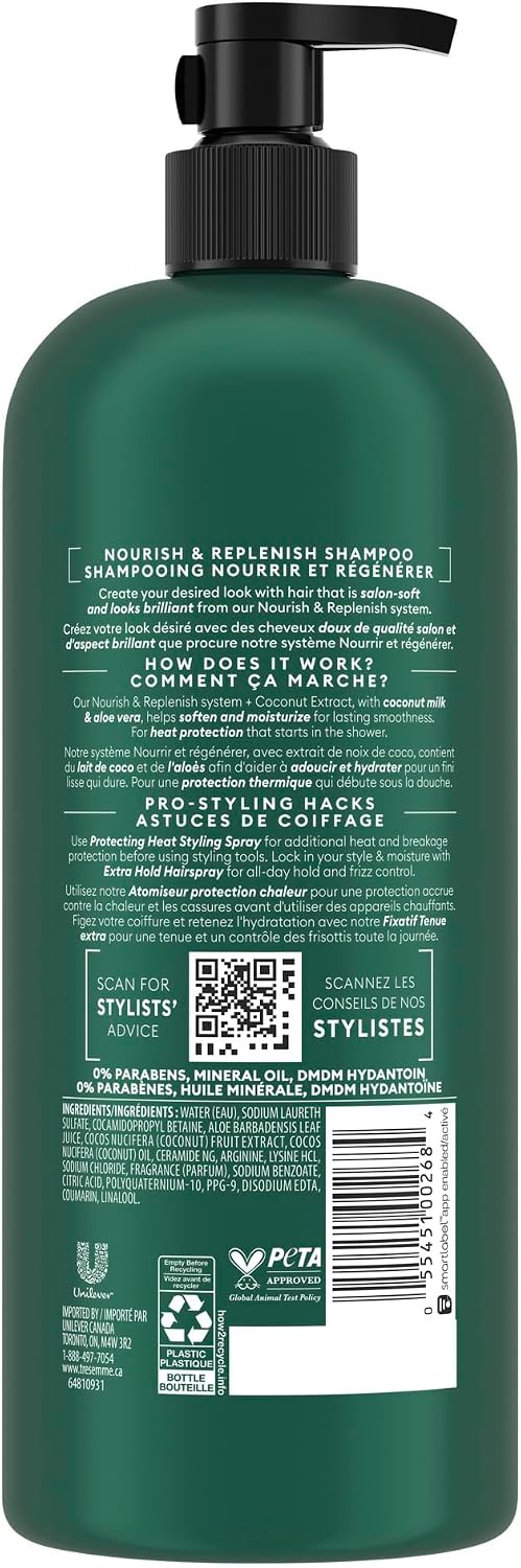 TRESemme Botanique Nourish & Replenish Shampoo Heat Protection - 828mL