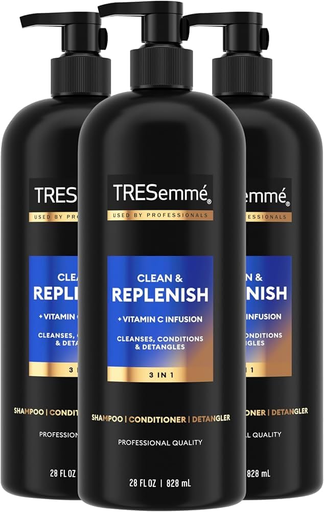 TRESemme Clean & Replenish 3-in-1 Shampoo, Conditioner & Detangler 828ml