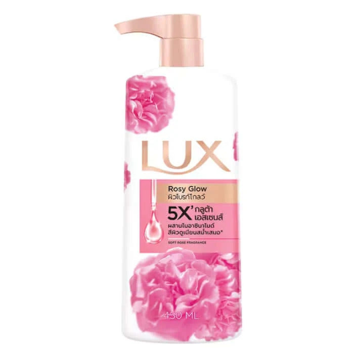 Lux Rosy Glow Soft Rose Fragranced Body Wash 450ml