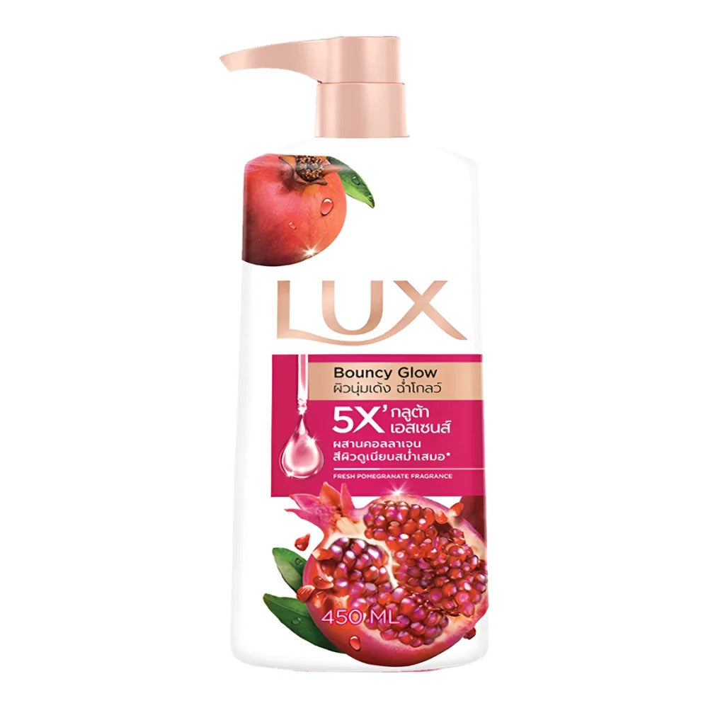 LUX Bouncy Glow Fresh Pomegranate Body Wash 450ml