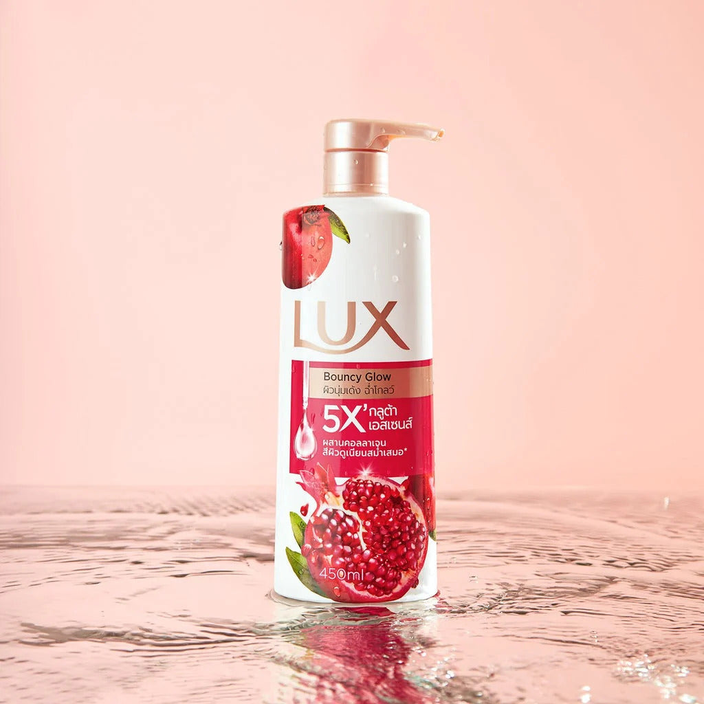 LUX Bouncy Glow Fresh Pomegranate Body Wash 450ml