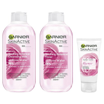 GARNIER Skinactive Rose Soothing Toner - 200 ml - Made in USA