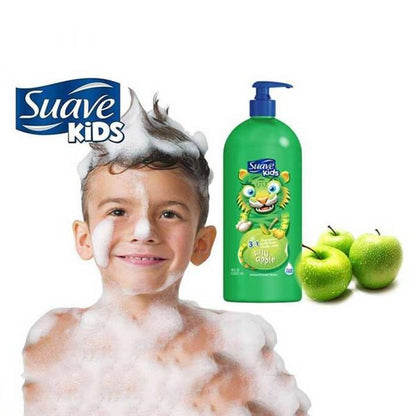 SUAVE KIDS Silly Apple 3 in 1 Shampoo, Conditioner & Body Wash - 532 ml