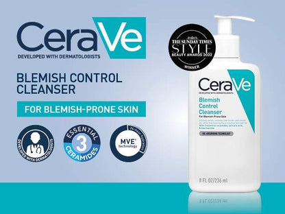 CERAVE Blemish Control Cleanser for Blemish Prone Skin - 236 ml