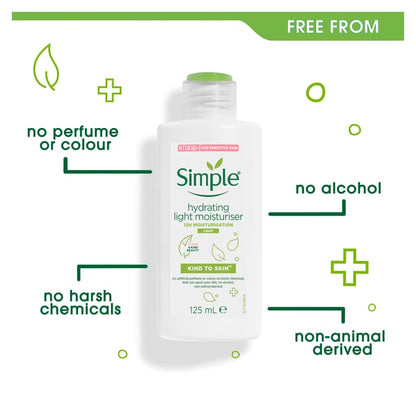 SIMPLE Kind to Skin Eye Makeup Remover - 125ml - Made in UK