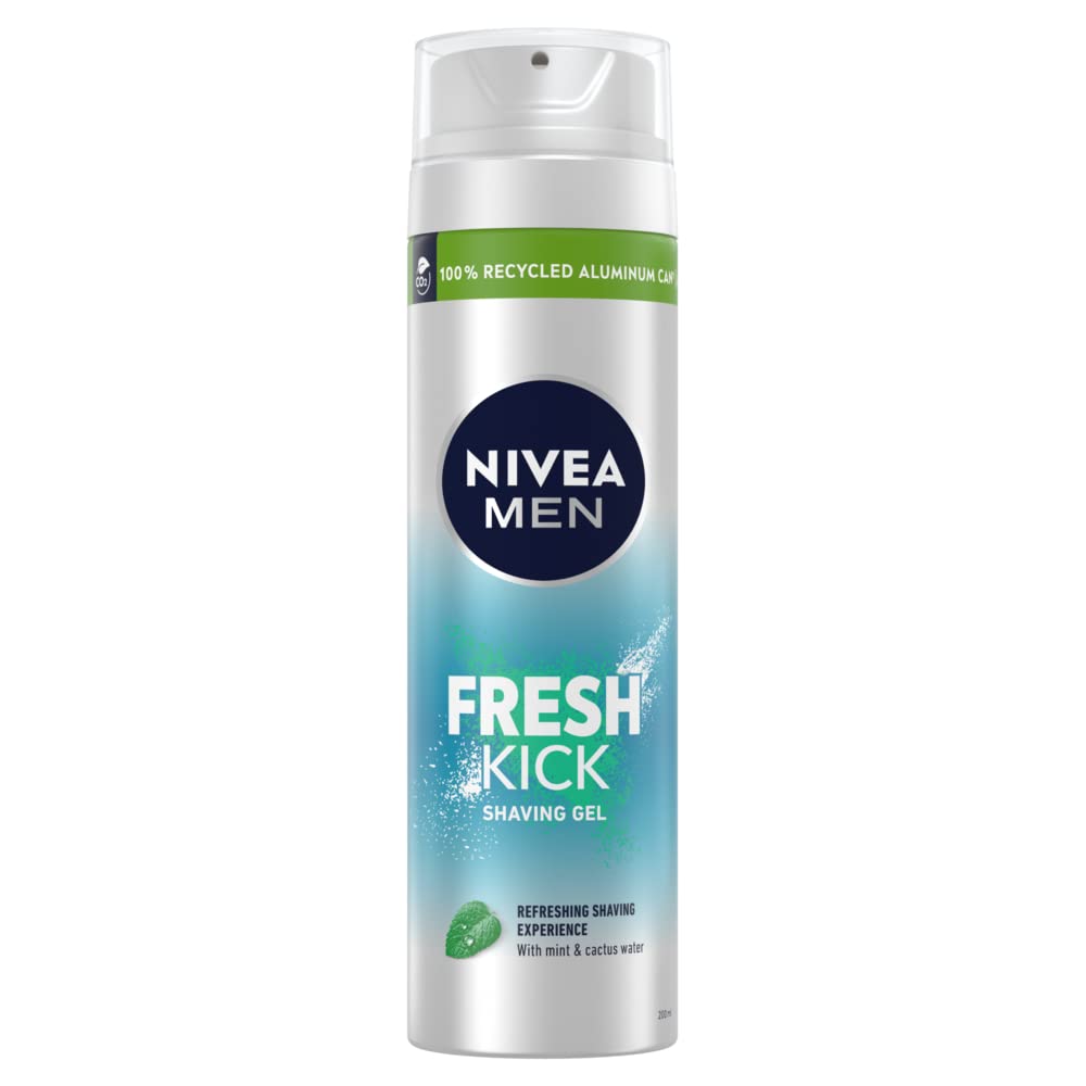 NIVEA MEN Fresh Kick Mint Extract & Cactus Water Shave Gel - 200ml