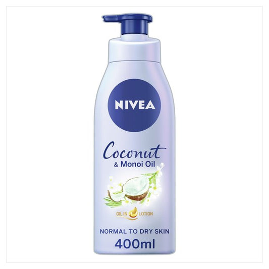 NIVEA Coconut & Monoi Oil Lotion - Normal To Dry Skin - 400 ml - Made In Spain