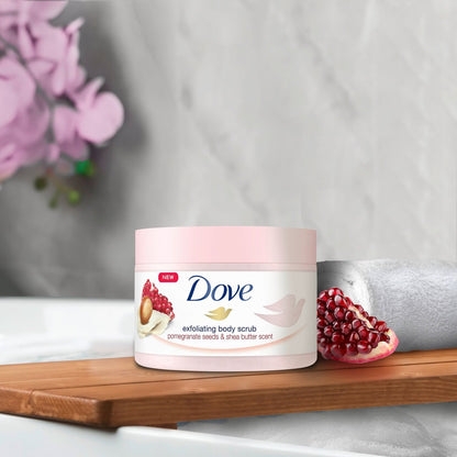 Dove Exfoliating Pomegranate Seeds and Shea Butter Body Scrub - 228g