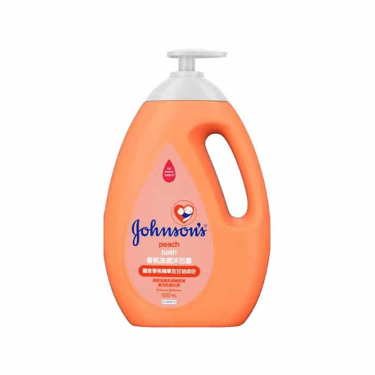 JOHNSONS Baby Peach Bath | PH Balanced, Hypoallergenic and Soap Free- 1000 ml