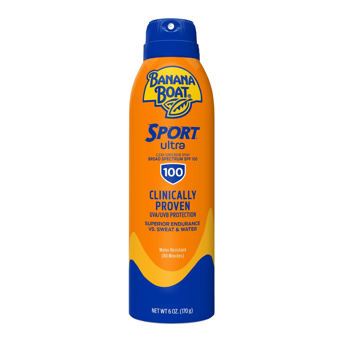 BANANA BOAT Sport Ultra SPF 100 Sunscreen Spray, 6oz | High SPF & Water Resistant - 170 g